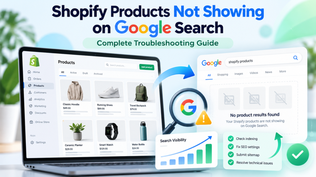 Shopify products not showing on Google Search in 2026: troubleshooting indexing and visibility